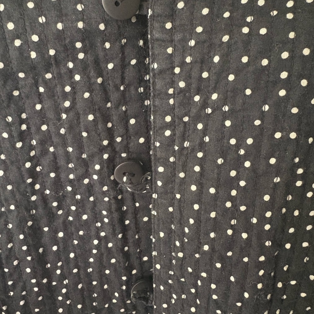 Polka Dot Black Blazer Reversible